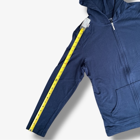 Karen Scott Sport Women's Navy Blur Full Zip Long Sleeve Hoodie Sweatshirt - Picture 8 of 10